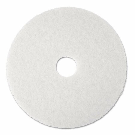 OVERTIME 19 in. dia Standard Floor Pads - White, 5PK OV3750347